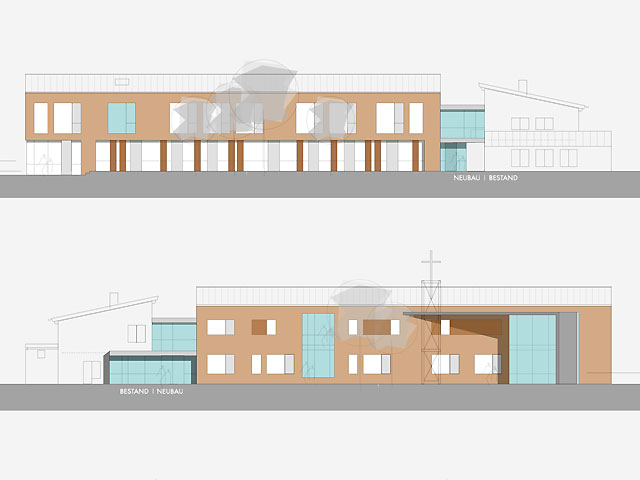 Entwurf Neubau Gemeindezentrum Kotzenhof